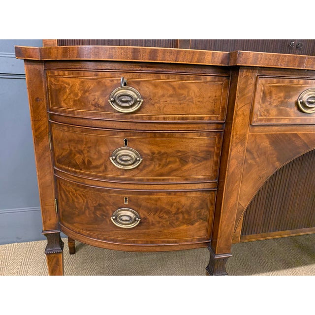Wood Large George III Inlaid Mahogany Sideboard, 1780 For Sale - Image 7 of 18
