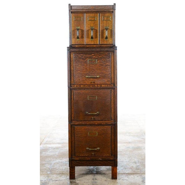 Antique Oak Stacking Lawyer 6Drawer File Chairish