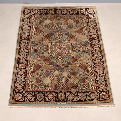 Vintage Indian Tabriz Rug For Sale - Image 3 of 8