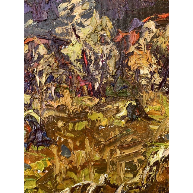 Textile Oil Painting After Haymaking Oleksiy Ivanyuk For Sale - Image 7 of 12