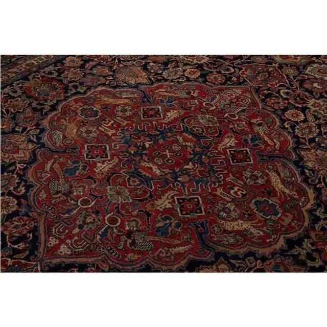 1960s Old Persian Tabriz Area Rug 10’10” X 14’4″ For Sale In Dallas - Image 6 of 12