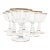 Gold Rimmed Crystal Champagne Coupes- Set of Six For Sale