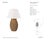 Marie Flanigan by Visual Comfort Signature Avedon Large Table Lamp in Natural Rattan with Linen Shade Designer: Marie...