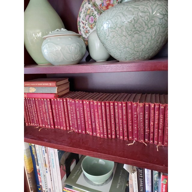 Complete set of 40 antique books by William Shakespeare, published by JM Dent London in 1902-1903. This set includes all...