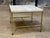 Gold Pair Paul McCobb Brass Frame Side/End Table Travertine Top, 1960 For Sale - Image 8 of 9