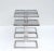 Guy Lefevre Guy Lefèvre 3 French Mid-Century Modern Silver Finish & Smoked Glass Top Drink Table For Sale - Image 4 of 13