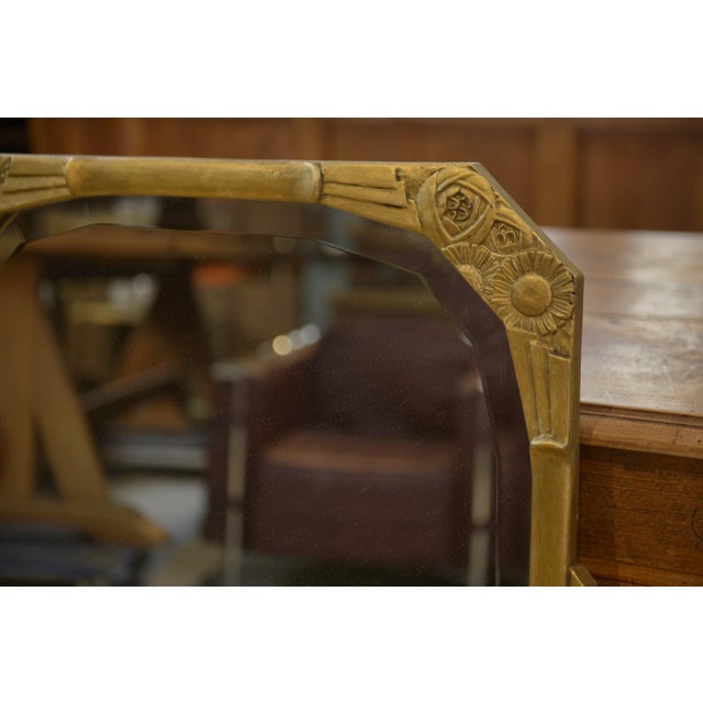 Art Deco Mirror with Beveled Glass, 1930s For Sale - Image 6 of 8