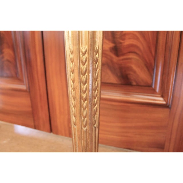 Italian Neoclassical Demilune Giltwood Console Table For Sale - Image 10 of 12