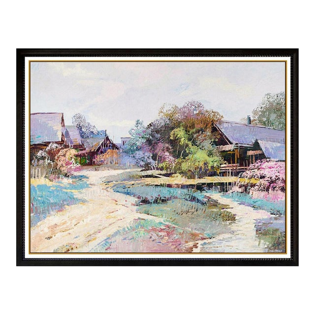 Late 20th Century Water's Edge, Ming Feng For Sale