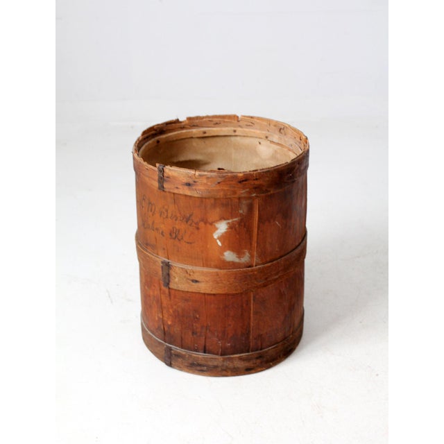 Brown Antique Wooden Barrel For Sale - Image 8 of 12