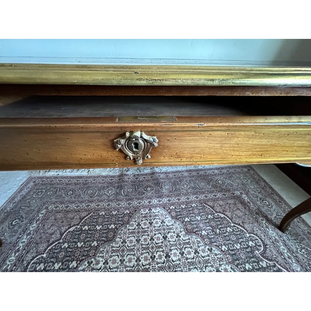1960 Attributed Baker Louie IV Desk White Oak One Off For Sale - Image 10 of 10