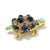 Traditional Bochic “Orient” Retro Multi Sapphires & Opal Brooch Set in 18k Gold & Silver For Sale - Image 3 of 6