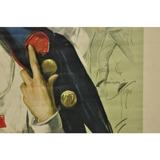 Original Vintage 1918 Wwi Harrison Fisher Poster Red Cross Christmas Roll Call For Sale - Image 12 of 16
