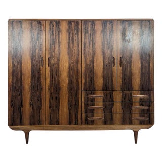 Scandinavian Wardrobe in Rosewood For Sale