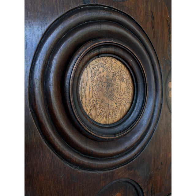 Antique 18th Century Oak Dutch Baroque Cushion Cabinet For Sale - Image 11 of 13