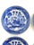 Ceramic Antique Blue & White Willow Butter Pat Plates- Set of 6 For Sale - Image 7 of 7