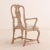 Rococo A Pair of Swedish Rococo Carved and Whitewashed Walnut Armchairs C 1940 For Sale - Image 3 of 5