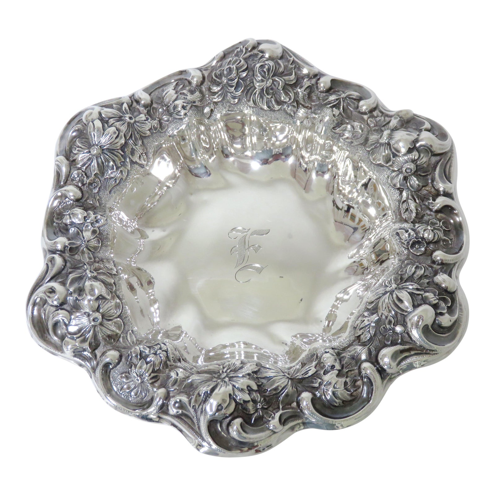 Antique Sterling Silver Serving Bowl Chairish
