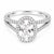 Mid-Century Modern Mid 20th Century 14k White Gold Aquamarine Diamond Engagement Ring Estate, Size 7.5 For Sale - Image 3 of 4