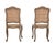 Brown Louis XV Gilt and Green Painted Cane Side Chairs, 1880, Set of 2 For Sale - Image 8 of 14