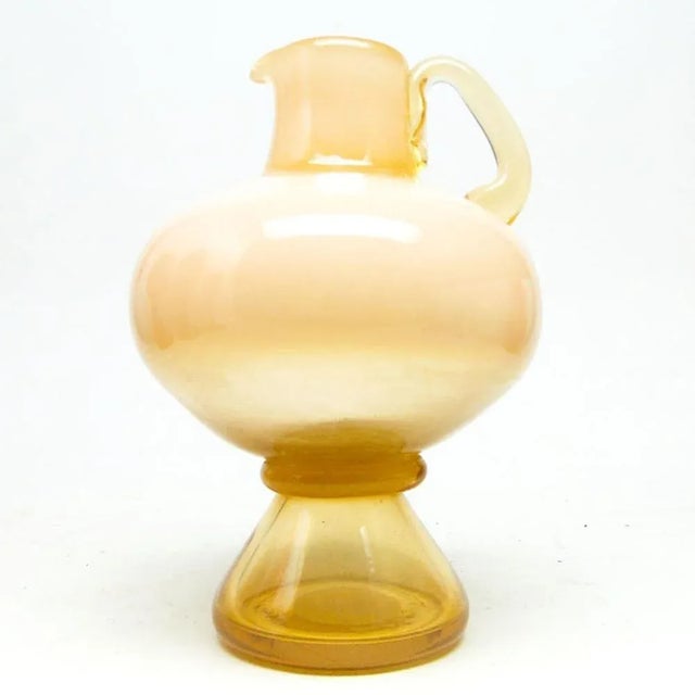 Glass Postmodern Jug from Cracow Glassworks, Poland, 1970s For Sale - Image 7 of 9