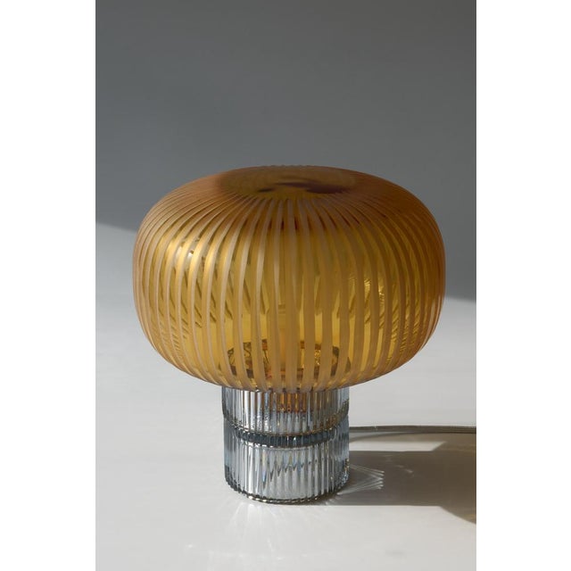 Contemporary Pure Crystal Glass Tello Clear and Piccolo Table Lamp by Studio Bojola For Sale - Image 3 of 9
