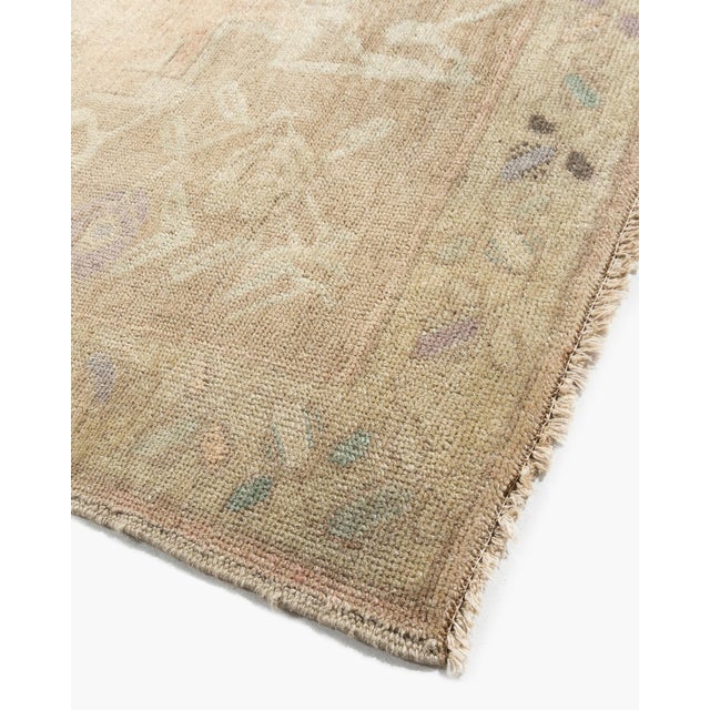 Vintage Circa 1940 Turkish Oushak Area Rug 5ft 1in X 9ft 5in For Sale In New York - Image 6 of 10