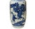 Oriental Blue White People House Gathering Graphic Porcelain Art Vase For Sale - Image 12 of 17