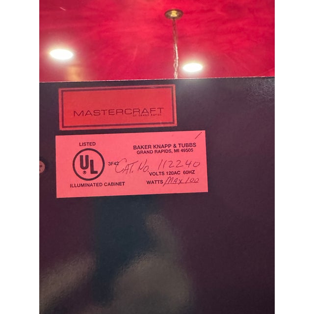 Metal 1970s Vintage Brass Mastercraft Neoclassical Display Cases, a Pair For Sale - Image 7 of 7