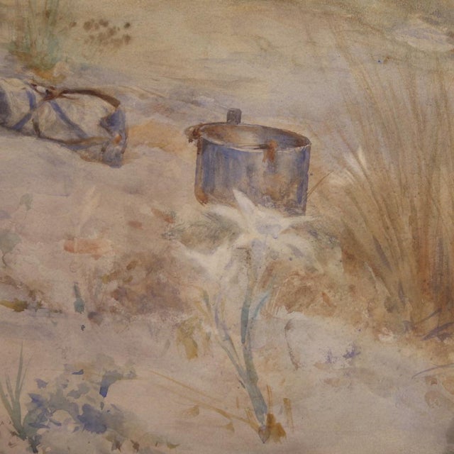 Italian Artist, Seascape, 1920, Watercolor, Framed For Sale - Image 14 of 16