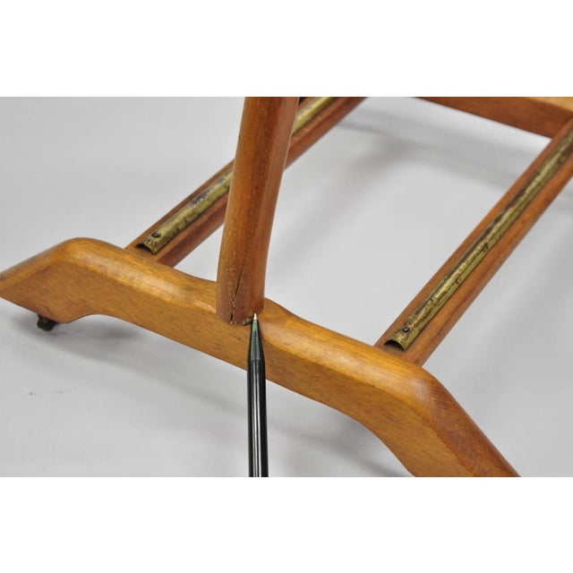 Vintage Fratelli Reguitti Italian X-Form Beech Wood Gentleman's Clothing Valet For Sale - Image 14 of 17
