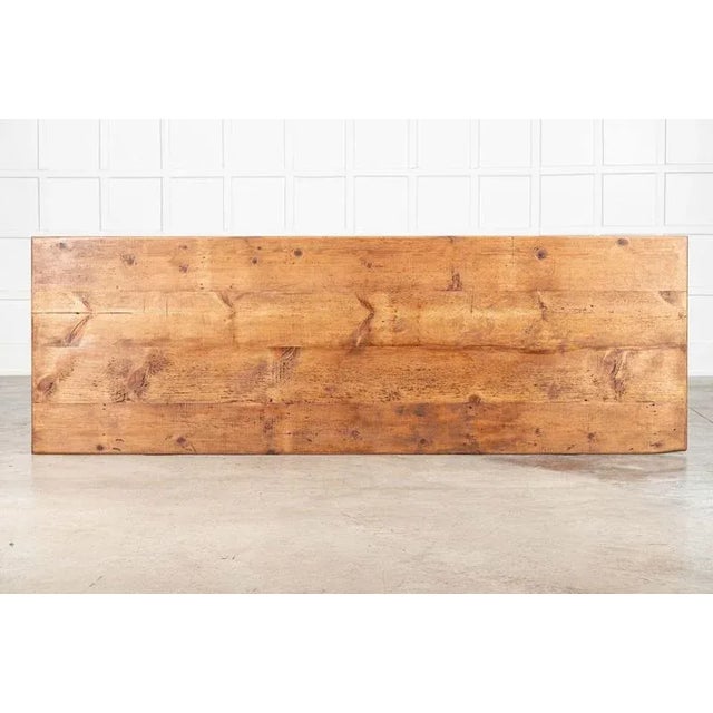 English Farmhouse Table, 1940s For Sale - Image 4 of 16