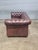 Brown Mid 20th Century English Brown Tufted Leather Chesterfield Sofa For Sale - Image 8 of 17