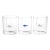 Tidal Sip Fish Glass Tumblers, 3-Piece Assorted Set For Sale