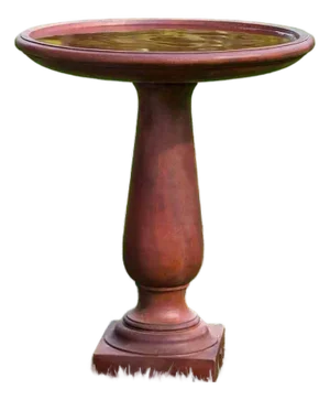 Westbury Birdbath Orange Concrete Garden Ornament