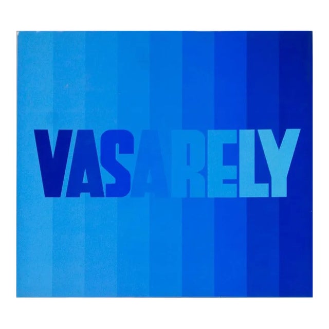 1970 Victor Vasarely 'Vasarely II' Cubism Blue Book For Sale