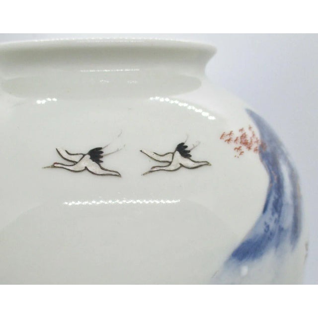 Early 20th Century Chinese Porcelain White and Green Glazed Meiping Vase For Sale - Image 9 of 12