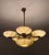 This stunning Art Deco chandelier is a true masterpiece of design and craftsmanship. Six individually marbled glass shades...