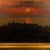 Early 20th Century Original Oil on Canvas Painting of Coastal Sunset, Signed and Dated 1918 by Albert Wang For Sale - Image 5 of 10