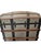 Antique Victorian Saratoga Steamer Trunk With Original Trays and Working Key For Sale In Portland, ME - Image 6 of 18