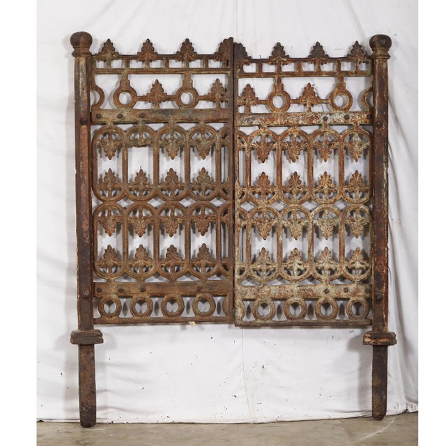 Vintage Indian Iron Garden Gate For Sale - Image 4 of 6
