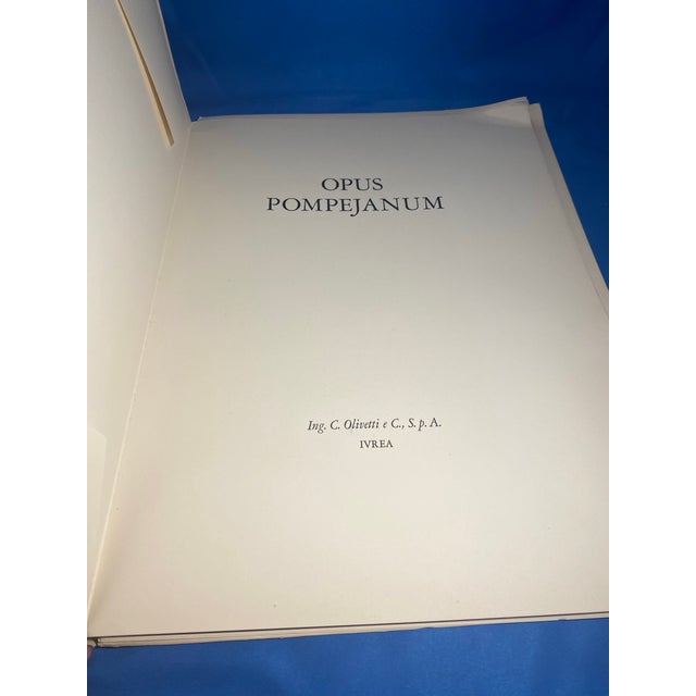 An exceptional, rare 100% complete mid-century Italian modernist art portfolio, Opus Pompejanum, authored by renowned art...