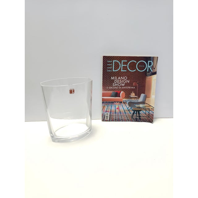 Postmodern Transparent Murano Glass Vase by Carlo Moretti, Italy, 1990s For Sale - Image 3 of 14