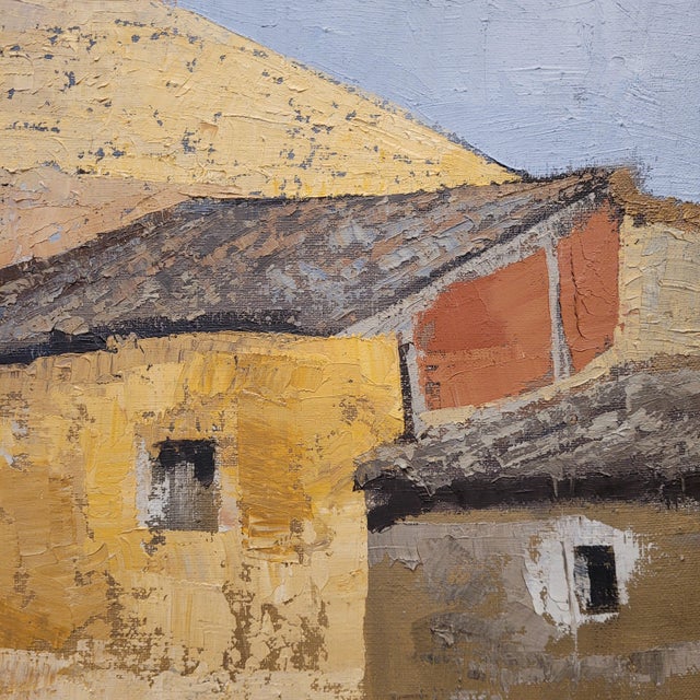 José María García Fernández, Pueblo Castellano, 1980s, Oil Painting on Canvas, Framed For Sale - Image 12 of 18