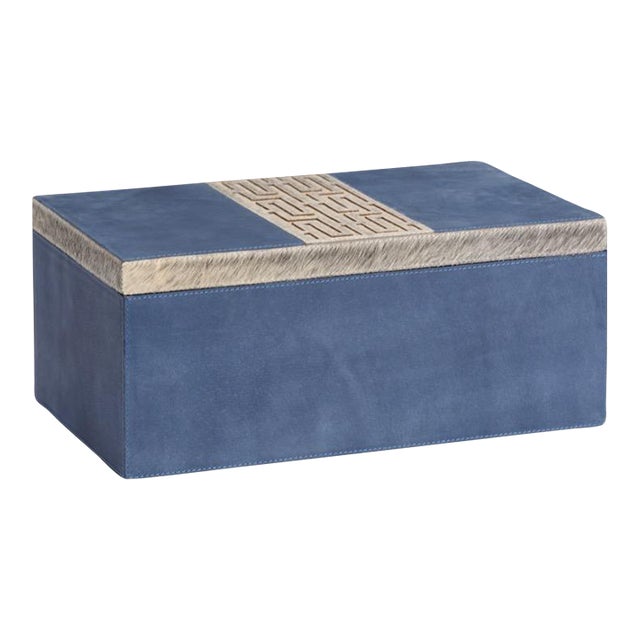 Wildwood Suede Box - Blue For Sale