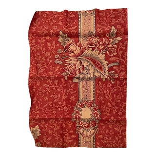 19th Century French Linen Remnant Panel For Sale