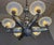 Art Deco Opalescent Glass and Nickel-Plated Bronze Chandelier by Jean Gauthier for Petitot & Ezan, France, 1935 For Sale - Image 12 of 18
