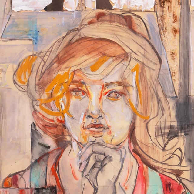 Paper 'Sheila' by Virginia Conroy, Pacific Grove Art Association Exhibit, Woman Artist, Los Angeles County Museum of Art, Pennsylvania Academy of Fine Art For Sale - Image 7 of 9