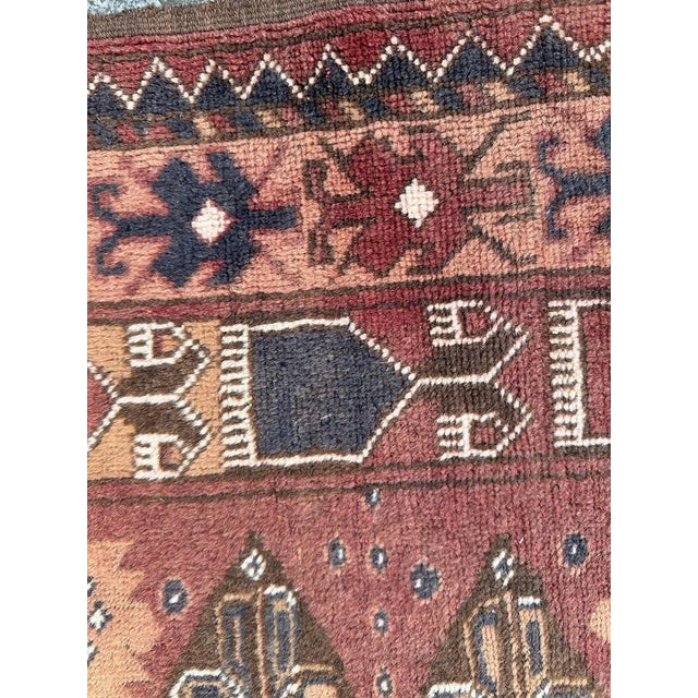 Brown Vintage Turkmen Rug, 1980s For Sale - Image 8 of 18