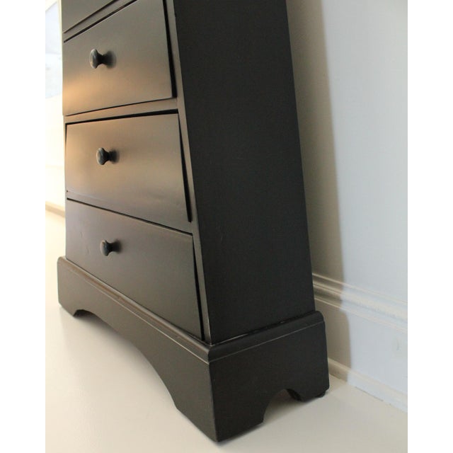 1990s Black Stained Pyramid Chest of Drawers For Sale In Los Angeles - Image 6 of 10